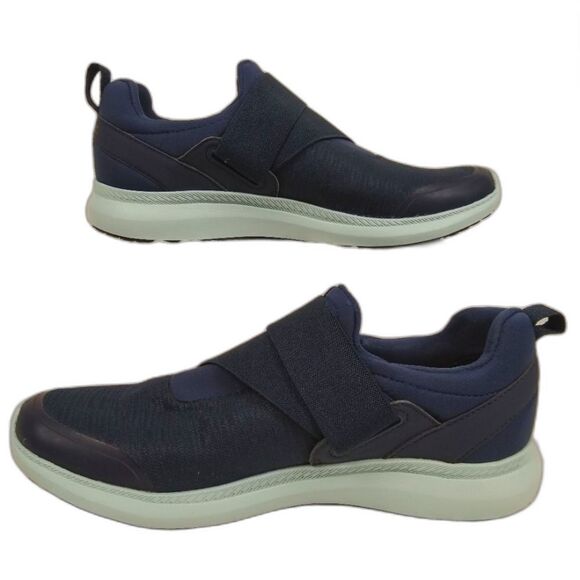 Vionic Navy Blue Marlene Pro Service Slip Resistant Sneakers Velcro 8 1/2 WIDE - Picture 1 of 13